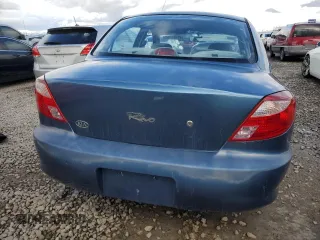 2002 Kia Rio with VIN KNADC123726182945, listed as a Copart auction lot 47737955 with 19,622 mi miles and Salvage Title. Bid and sale history available at carsss.com. Image 6.