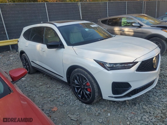 2022 Acura MDX Type S w/Advance Package with VIN 5J8YD8H82NL004476, listed as a Copart auction lot 77620104 with 26,943 mi miles and Salvage Title. Bid and sale history available at carsss.com. Image 4.