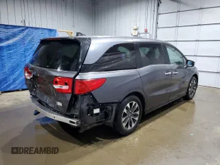 2023 Honda Odyssey EX-L z VIN 5FNRL6H65PB025787, wystawiony jako Copart lot #55833415 z przebiegiem 31 437 mil mil oraz Szkoda całkowita • Salvage title. Historia ofert i sprzedaży dostępna na DreamBid. Obrazek 3.