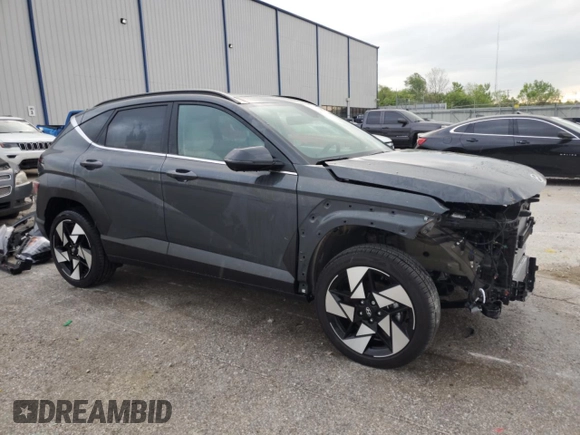2024 Hyundai Kona Limited with VIN KM8HECA32RU172868, listed as a Copart auction lot 54697065 with 4,986 mi miles and Salvage title. Bid and sale history available at DreamBid. Image 4.