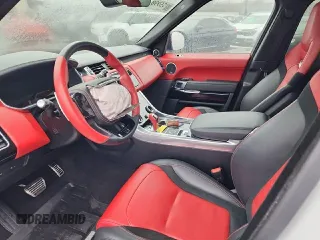 2022 Land Rover Range Rover Sport SVR with VIN SALWZ2RE8NA799997, listed as a Copart auction lot 44576385 with 50,379 mi miles and Salvage Title. Bid and sale history available at DreamBid. Image 7.