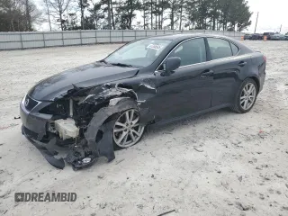 2007 Lexus IS 350 with VIN JTHBE262572012608, listed as a Copart auction lot 47358585 with 219,798 mi miles and Salvage Title. Bid and sale history available at DreamBid. Image 1.