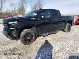 2021 Chevrolet Silverado 1500 LT Trail Boss with VIN 1GCPYFED7MZ308497, listed as a Copart auction lot 45048465 with 81,989 mi miles and Salvage Title. Bid and sale history available at DreamBid. Image 1.