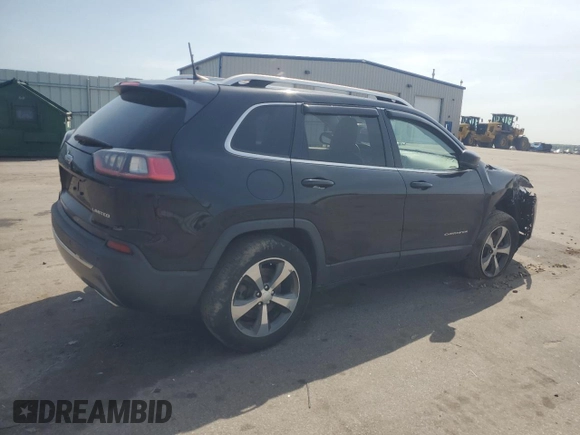 2019 Jeep Cherokee Limited with VIN 1C4PJMDX0KD307268, listed as a Copart auction lot 55044554 with 47,277 mi miles and Salvage Title. Bid and sale history available at carsss.com. Image 3.