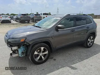 2019 Jeep Cherokee Limited with VIN 1C4PJMDX3KD162386, listed as a Copart auction lot 60240995 with 107,709 mi miles and Clean title. Bid and sale history available at DreamBid. Image 1.