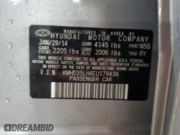 2014 Hyundai Elantra GT with VIN KMHD35LH4EU179436, listed as a Copart auction lot 51795484 with 121,779 mi miles and Salvage Title. Bid and sale history available at carsss.com. Image 13.