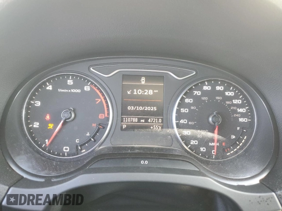 2015 Audi A3 1.8T Premium with VIN WAUACGFF4F1005816, listed as a Copart auction lot 48244405 with 110,788 mi miles and Salvage Title. Bid and sale history available at carsss.com. Image 9.