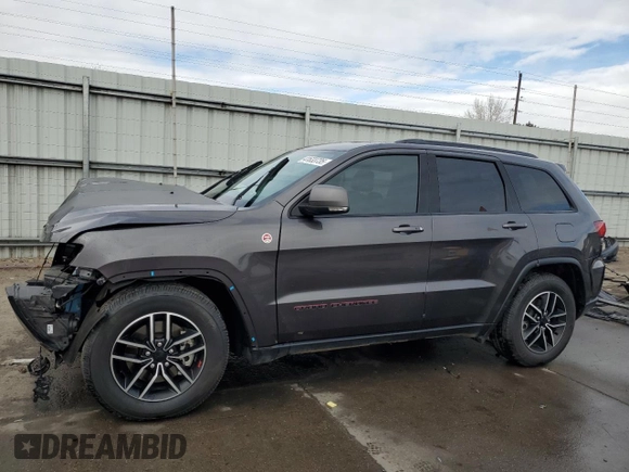 2021 Jeep Grand Cherokee Trailhawk with VIN 1C4RJFLG1MC619212, listed as a Copart auction lot 41633735 with 37,945 mi miles and Salvage Title. Bid and sale history available at carsss.com. Image 1.