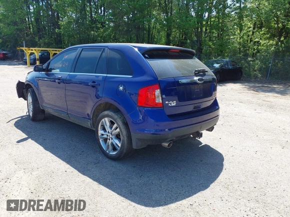 2013 Ford Edge Limited with VIN 2FMDK4KC0DBB89677, listed as a IAAI auction lot 41975024 with 163,324 mi miles. Bid and sale history available at carsss.com. Image 3.