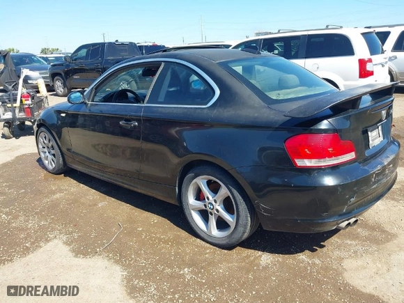 2008 BMW 1 Series 128i SULEV with VIN WBAUP93598VF48053, listed as a IAAI auction lot 41645564 with 1 mi miles. Bid and sale history available at carsss.com. Image 3.
