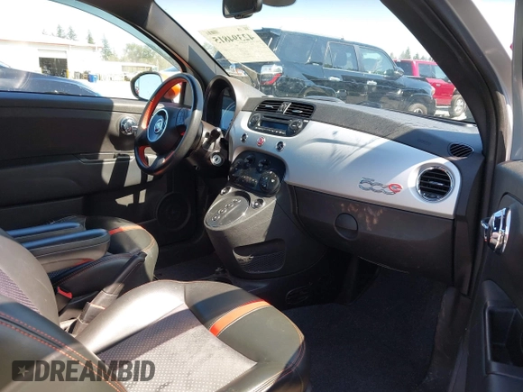 2014 FIAT 500e with VIN 3C3CFFGE2ET266747, listed as a IAAI auction lot 42394815 with 66,625 mi miles and . Bid and sale history available at DreamBid. Image 5.