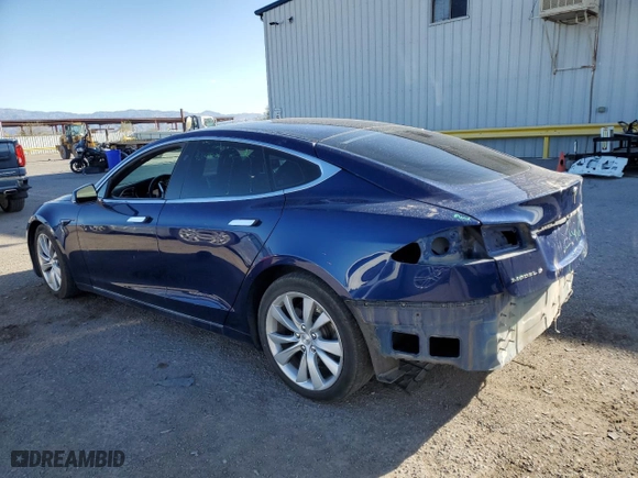 2017 Tesla Model S 100D with VIN 5YJSA1E25HF191059, listed as a Copart auction lot 49171575 with 174,766 mi miles and Salvage Title. Bid and sale history available at carsss.com. Image 2.