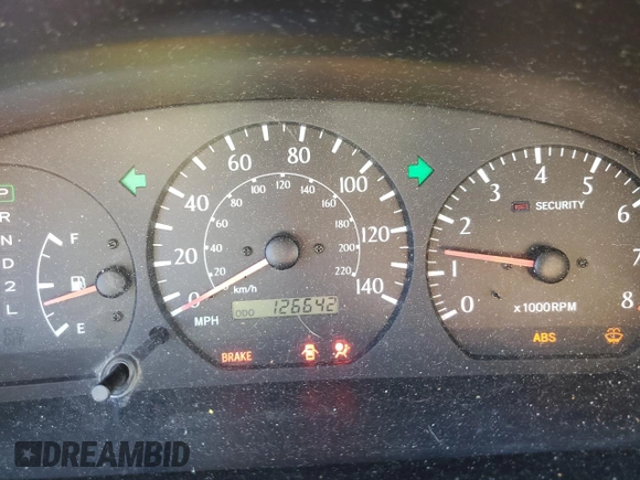 2001 Toyota Solara SE with VIN 2T1CF28P51C533364, listed as a Copart auction lot 75689584 with 126,642 mi miles and Salvage Title. Bid and sale history available at carsss.com. Image 9.