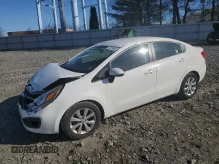 2014 Kia Rio EX with VIN KNADN4A39E6375275, listed as a Copart auction lot 47278305 with 101,571 mi miles and Salvage Title. Bid and sale history available at carsss.com. Image 1.
