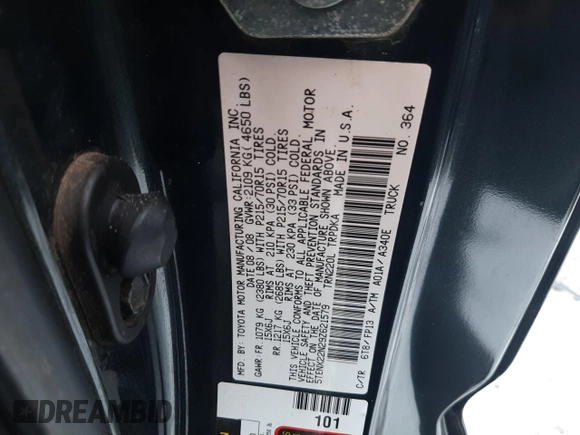 2009 Toyota Tacoma with VIN 5TENX22N29Z621579, listed as a Copart auction lot 87857445 with 0 mi miles and Non Repairable. Bid and sale history available at carsss.com. Image 12.