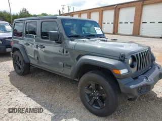 2020 Jeep Wrangler Unlimited Freedom with VIN 1C4HJXDG2LW186027, listed as a IAAI auction lot 42449664 with 87,869 mi miles and . Bid and sale history available at DreamBid. Image 1.