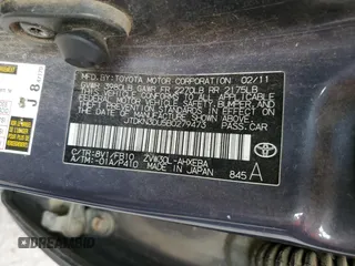 2011 Toyota Prius I with VIN JTDKN3DU5B0279473, listed as a Copart auction lot 78522334 with 261,478 mi miles and Salvage Title. Bid and sale history available at DreamBid. Image 12.