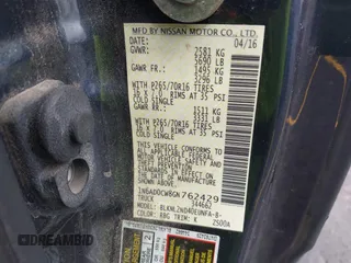 2016 Nissan Frontier SV z VIN 1N6AD0CW8GN762429, wystawiony jako IAAI lot #42233876 z przebiegiem 105 609 mil mil oraz . Historia ofert i sprzedaży dostępna na DreamBid. Obrazek 9.