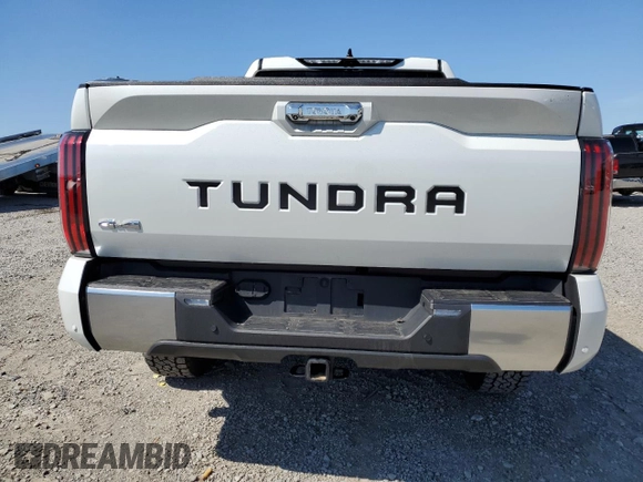 2022 Toyota Tundra Limited с VIN 5TFJA5DB4NX043068, выставлен на аукционе Copart как лот 49966605 с пробегом 32 628 миль миль и Списание • Salvage title. История ставок и продаж доступна на DreamBid. Изображение 6.