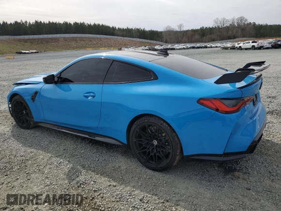2022 BMW M4 Competition xDrive with VIN WBS43AZ01NCK81354, listed as a Copart auction lot 45180024 with 13,723 mi miles. Bid and sale history available at carsss.com. Image 2.