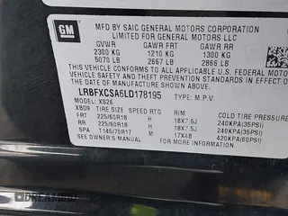 2020 Buick Envision Essence with VIN LRBFXCSA6LD178195, listed as a IAAI auction lot 42048402 with 23,778 mi miles and . Bid and sale history available at carsss.com. Image 9.