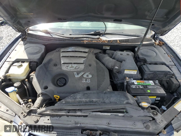 2006 Hyundai Azera SE with VIN KMHFC46F36A129241, listed as a Copart auction lot 51295615 with Not provided miles and Salvage title. Bid and sale history available at DreamBid. Image 11.