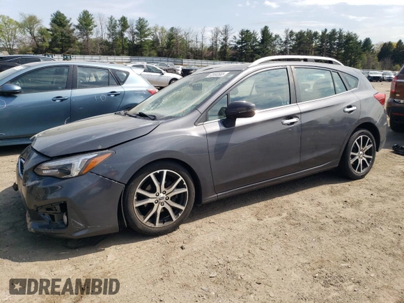 2019 Subaru Impreza Limited with VIN 4S3GTAU69K3758561, listed as a Copart auction lot 53990565 with 76,588 mi miles and Salvage Title. Bid and sale history available at carsss.com. Image 1.