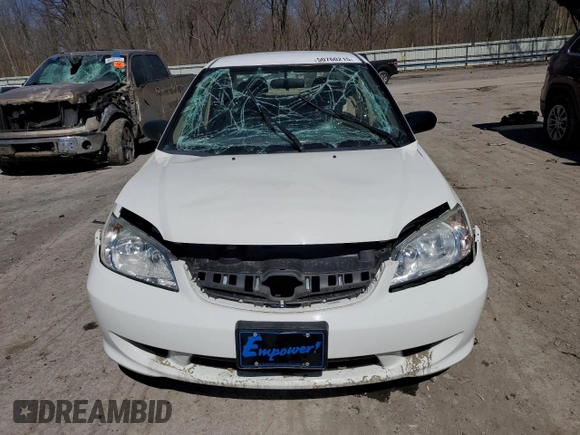 2004 Honda Civic LX with VIN 2HGES16514H613997, listed as a Copart auction lot 50760215 with 32,398 mi miles and Salvage Title. Bid and sale history available at DreamBid. Image 5.