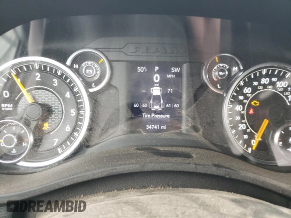 2021 Ram 3500 Tradesman with VIN 3C63RRGJ8MG589314, listed as a Copart auction lot 82901924 with 34,741 mi miles and Salvage Title. Bid and sale history available at carsss.com. Image 9.