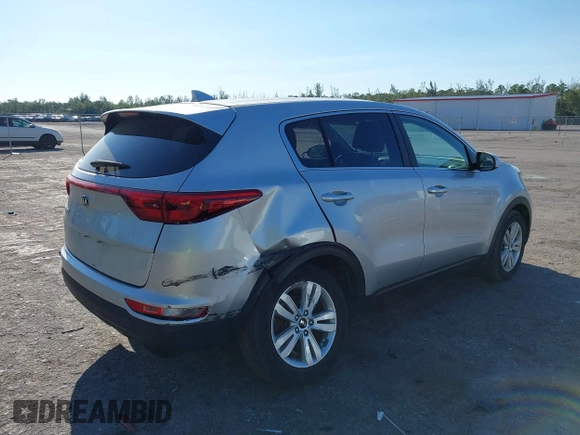 2017 Kia Sportage LX with VIN KNDPM3AC4H7194371, listed as a IAAI auction lot 41774995 with 110,720 mi miles. Bid and sale history available at carsss.com. Image 4.