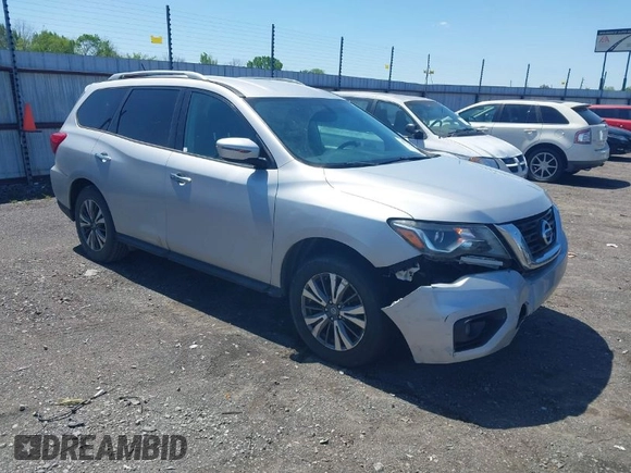 2018 Nissan Pathfinder SL with VIN 5N1DR2MN6JC605063, listed as a IAAI auction lot 41971664 with 99,505 mi miles. Bid and sale history available at carsss.com. Image 1.
