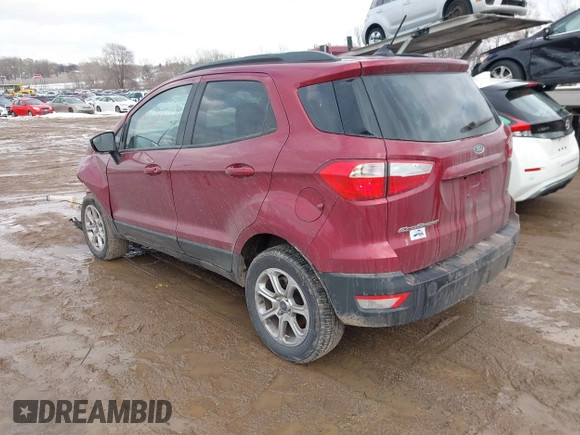 2021 Ford EcoSport SE with VIN MAJ3S2GE5MC446322, listed as a IAAI auction lot 41632504 with 36,592 mi miles and . Bid and sale history available at DreamBid. Image 3.