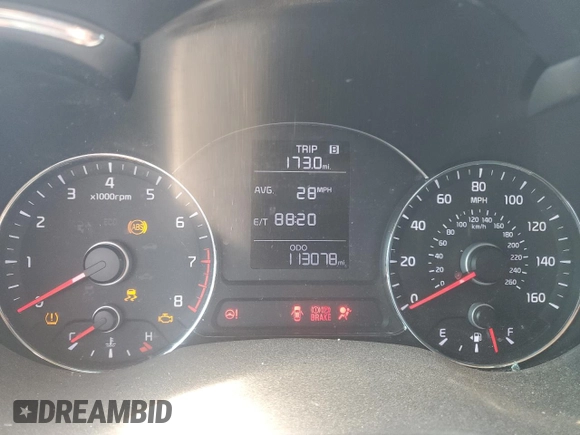 2016 Kia Forte LX with VIN KNAFX4A62G5608967, listed as a Copart auction lot 42758865 with 113,078 mi miles and Salvage Title. Bid and sale history available at carsss.com. Image 9.