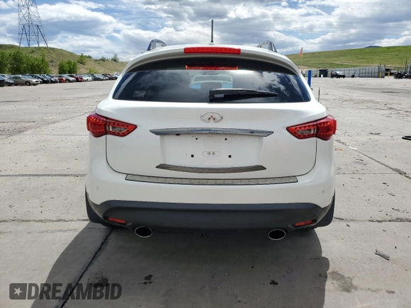2017 Infiniti QX70 z VIN JN8CS1MW8HM410257, wystawiony jako Copart lot #54413295 z przebiegiem 41 206 mil mil oraz Szkody całkowita. Historia ofert i sprzedaży dostępna na DreamBid. Obrazek 6.