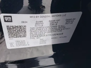 2024 GMC Acadia FWD Elevation z VIN 1GKENKKS7RJ224119, wystawiony jako IAAI lot #41259090 z przebiegiem 9 633 mil mil oraz . Historia ofert i sprzedaży dostępna na DreamBid. Obrazek 9.