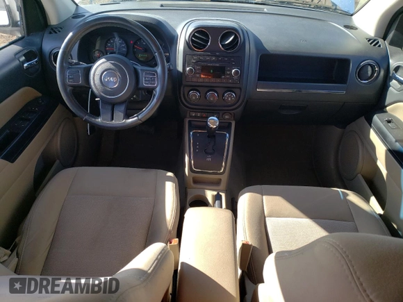 2012 Jeep Compass Latitude with VIN 1C4NJDEB9CD584027, listed as a Copart auction lot 51961805 with 97,408 mi miles and Salvage Title. Bid and sale history available at carsss.com. Image 8.