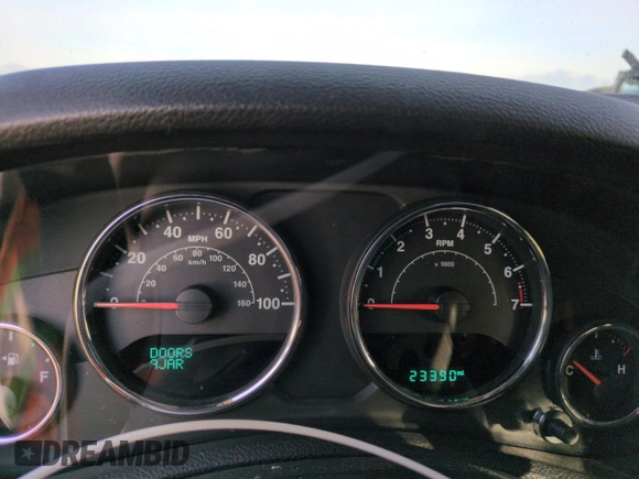 2018 Jeep Wrangler JK Unlimited Sport S with VIN 1C4BJWDG6JL890665, listed as a Copart auction lot 83833854 with 23,390 mi miles and Salvage Title. Bid and sale history available at carsss.com. Image 9.