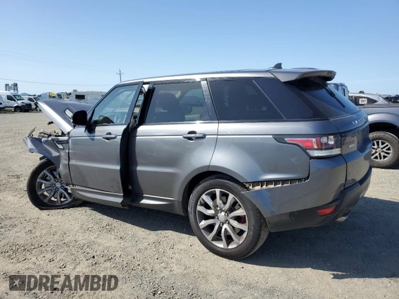 2016 Land Rover Range Rover Sport Dynamic with VIN SALWR2EF0GA581747, listed as a Copart auction lot 52341275 with Not Provided miles and Salvage Title. Bid and sale history available at DreamBid. Image 2.