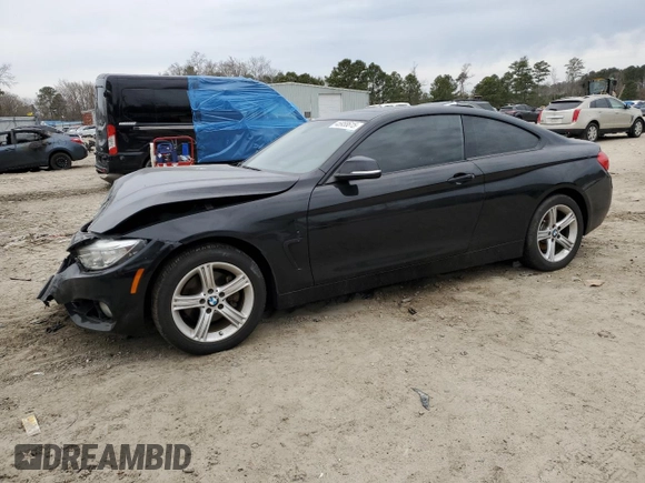 2015 BMW 4 Series 428i xDrive with VIN WBA3N9C53FK247677, listed as a Copart auction lot 45958615 with 79,114 mi miles and Salvage title. Bid and sale history available at DreamBid. Image 1.