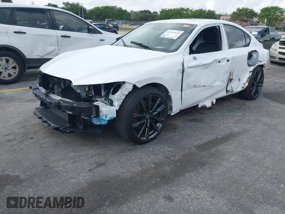 2024 Lexus IS 350 F Sport z VIN JTHBZ1B23R5080900, wystawiony jako IAAI lot #41435528 z przebiegiem 4 239 mil mil oraz . Historia ofert i sprzedaży dostępna na DreamBid. Obrazek 6.