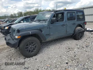 2024 Jeep Wrangler Sport z VIN 1C4PJXKN0RW214994, wystawiony jako Copart lot #54216175 z przebiegiem 41 989 mil mil oraz Szkoda całkowita • Salvage title. Historia ofert i sprzedaży dostępna na DreamBid. Obrazek 1.