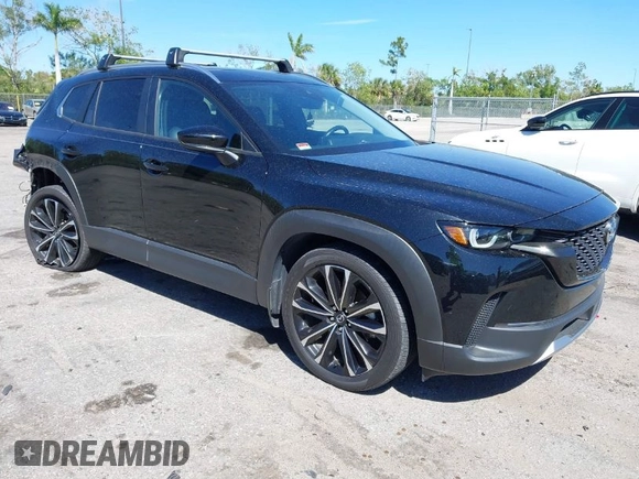 2023 Mazda CX-50 2.5 Turbo with VIN 7MMVABXY1PN126178, listed as a IAAI auction lot 41707411 with 27,179 mi miles. Bid and sale history available at carsss.com. Image 1.