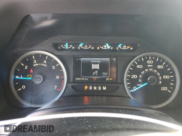 2017 Ford F-150 XL with VIN 1FTFW1EG5HKC90885, listed as a Copart auction lot 45663355 with 206,276 mi miles and Salvage Title. Bid and sale history available at carsss.com. Image 9.