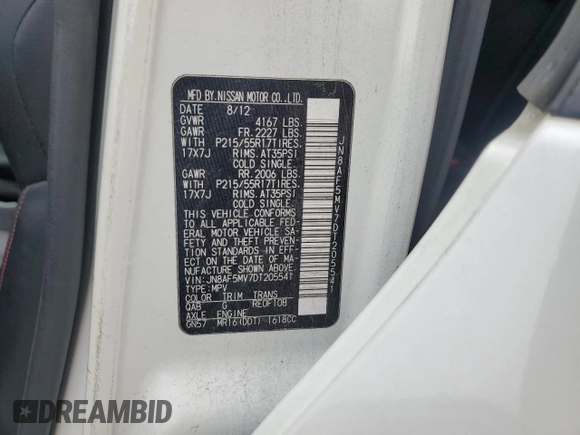 2013 Nissan Juke SL with VIN JN8AF5MV7DT205541, listed as a Copart auction lot 80142404 with 155,487 mi miles and Clean Title. Bid and sale history available at carsss.com. Image 14.