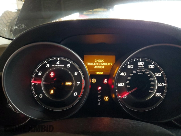 2010 Acura MDX Advance with VIN 2HNYD2H51AH509203, listed as a Copart auction lot 49071405 with 154,261 mi miles and Salvage Title. Bid and sale history available at DreamBid. Image 9.