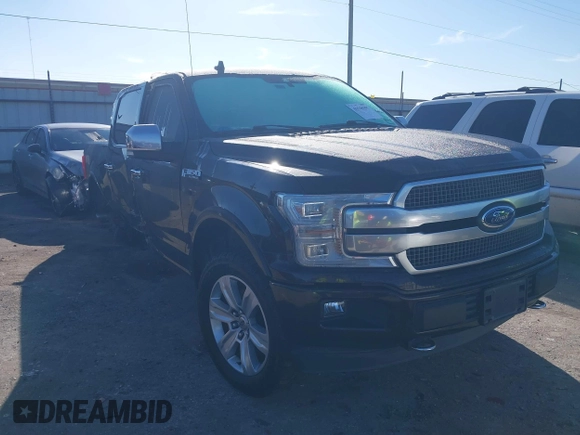 2018 Ford F-150 XL with VIN 1FTEW1E55JFB69816, listed as a IAAI auction lot 41668305 with 96,685 mi miles and . Bid and sale history available at DreamBid. Image 1.