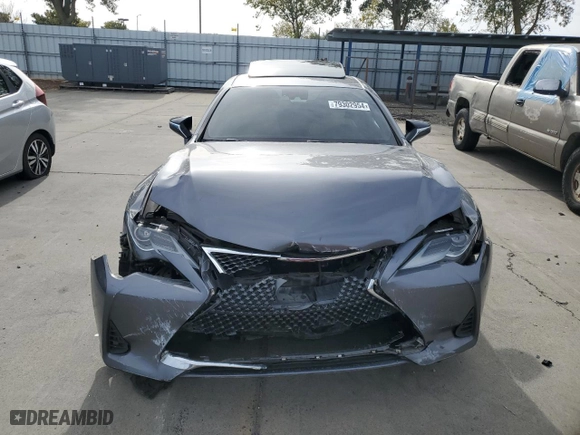 2019 Lexus RC with VIN JTHHA5BC7K5009819, listed as a Copart auction lot 79302954 with 0 mi miles and Salvage Title. Bid and sale history available at carsss.com. Image 5.