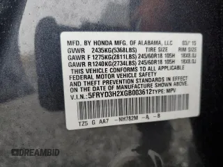 2016 Acura MDX with VIN 5FRYD3H2XGB003612, listed as a Copart auction lot 45007935 with 101,143 mi miles and Salvage Title. Bid and sale history available at carsss.com. Image 15.