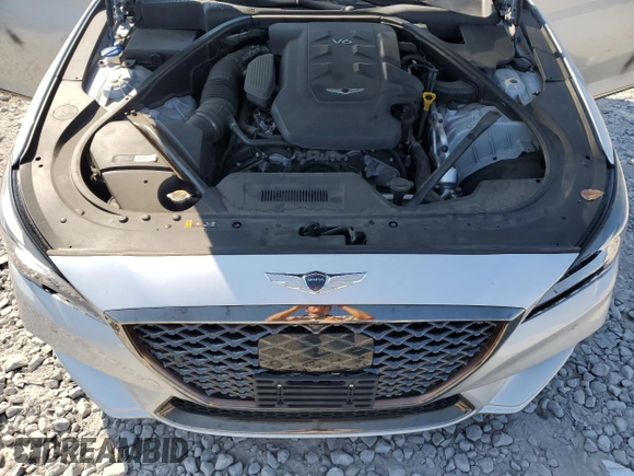 2019 Genesis G80 3.8L with VIN KMTFN4JE8KU322962, listed as a Copart auction lot 75185754 with 88,469 mi miles and Salvage Title. Bid and sale history available at carsss.com. Image 12.