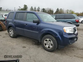 2014 Honda Pilot LX with VIN 5FNYF4H26EB014993, listed as a Copart auction lot 52612835 with 177,327 mi miles and Salvage Title. Bid and sale history available at DreamBid. Image 4.